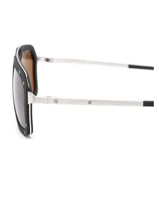 Cartier Black Square-Frame Sunglasses