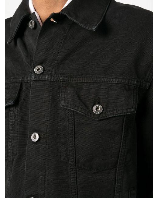 Off-White c/o Virgil Abloh Black Wave Off Canvas Skate Jacket for men