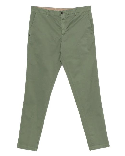 Pantalon En Coton À Coupe Plate White Sand pour homme en coloris Green