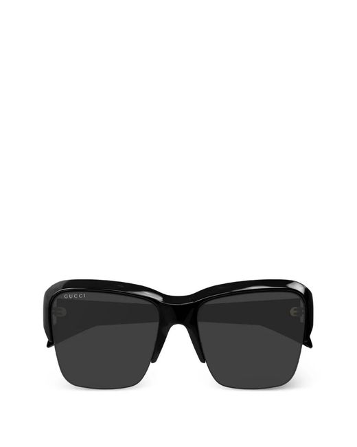 Gucci Black Oversized Square-Frame Sunglasses