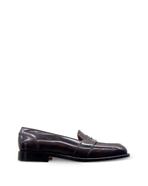 Alden White Leather Loafers for men