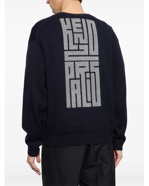 KENZO Kamon Cardigan in Blue für Herren