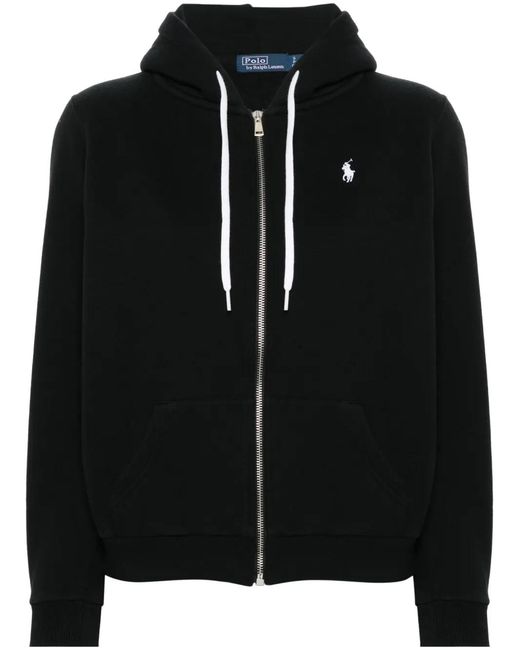 Polo Ralph Lauren Black Hoodie With Zip