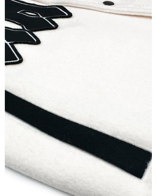 Haculla White Praising Logo-Appliqué Jacket for men