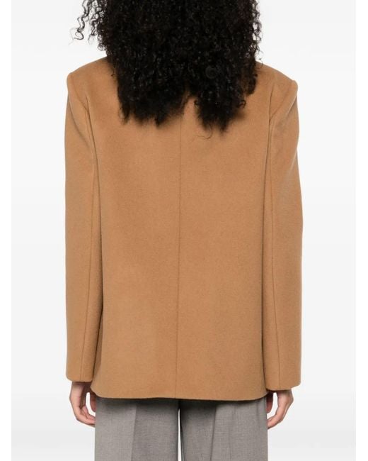 A.M.G Brown Double-Breasted Coat