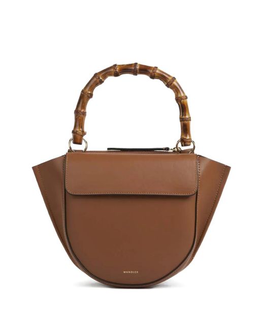 Wandler Brown Mini Hydrangea Shoulder Bag