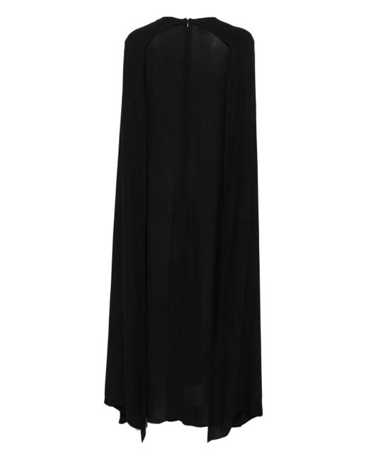 Plan C Black Cape Back Dress