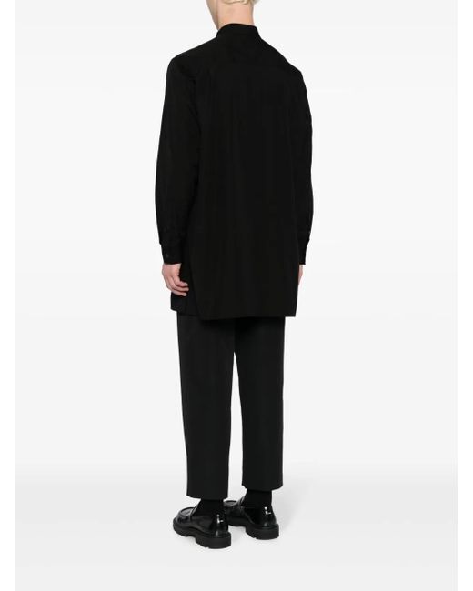 Yohji Yamamoto Black Long-Sleeve Layered Shirt for men
