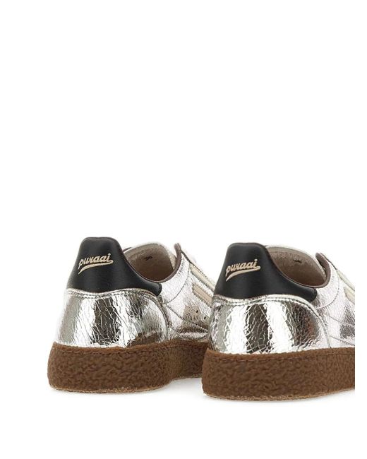 PURAAI White 6.01 Xs Cracked Sneakers