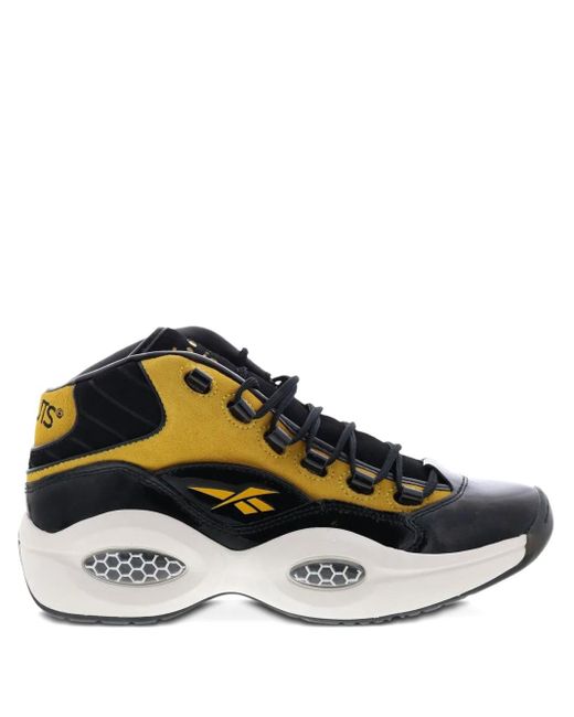 Reebok Gray X Peanuts X Question Mid Boldly Sneakers for men