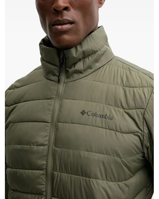 Columbia Gray Zip Quilted Performance Jacket for men