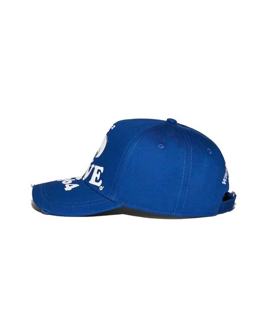 DSquared² Baseballkappe Mit Logo-Print in Blue für Herren