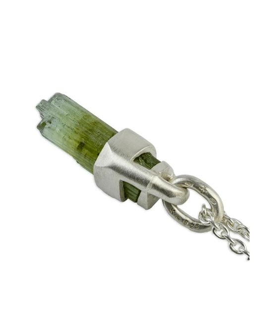 Parts Of 4 Green Sterling Talisman Verdite Necklace