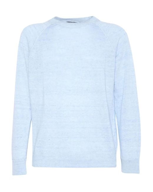 Maglione Girocollo di FILIPPO DE LAURENTIIS in Blue da Uomo