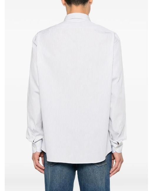 The Row White Pace Striped Shirt for men