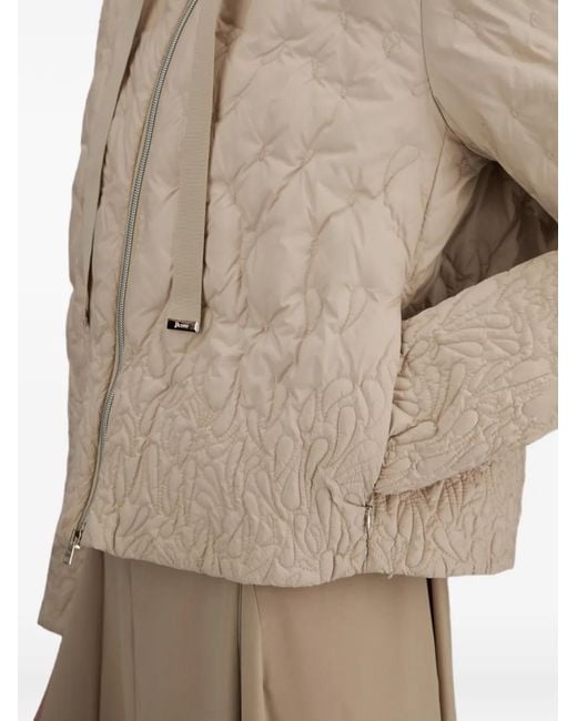Herno White Quilted High-Neck Jacket