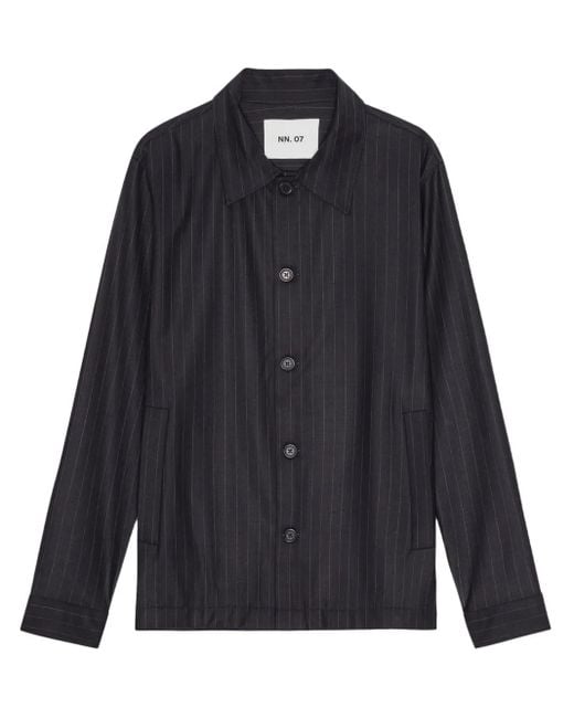 NN07 Blue Zander Shirt Jacket for men