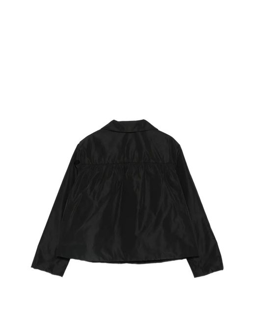 Aspesi Black Buttoned Long-Sleeve Jacket