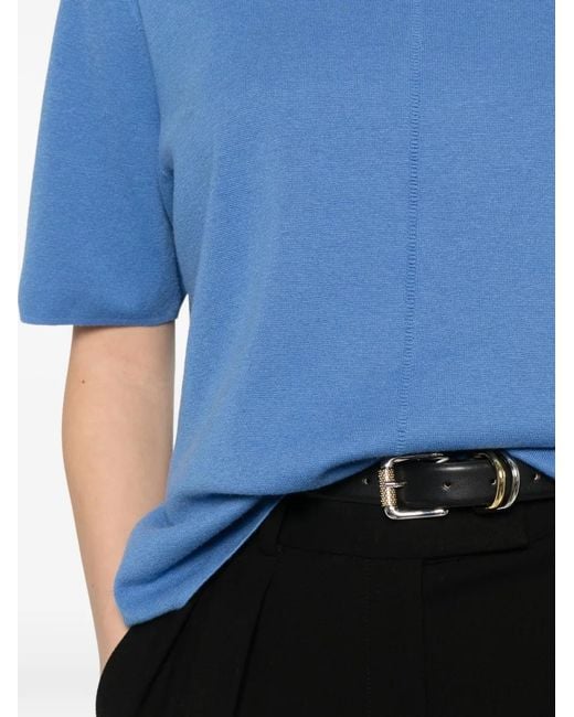Bompard Blue Round-Neck T-Shirt