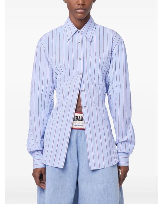 Rabanne Gestreept Blouse in het Blue