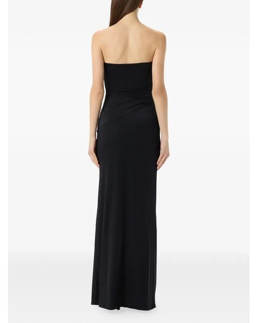 Blumarine Black Sweetheart-neck Gown