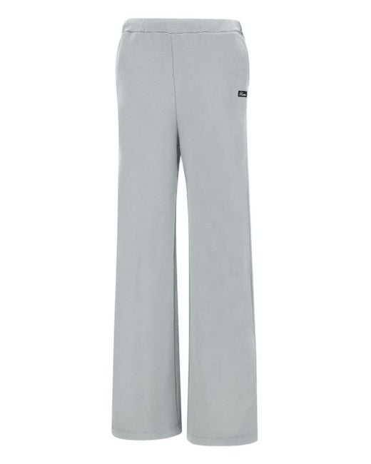ROTATE BIRGER CHRISTENSEN Gray Heavy Cotton Track Pants