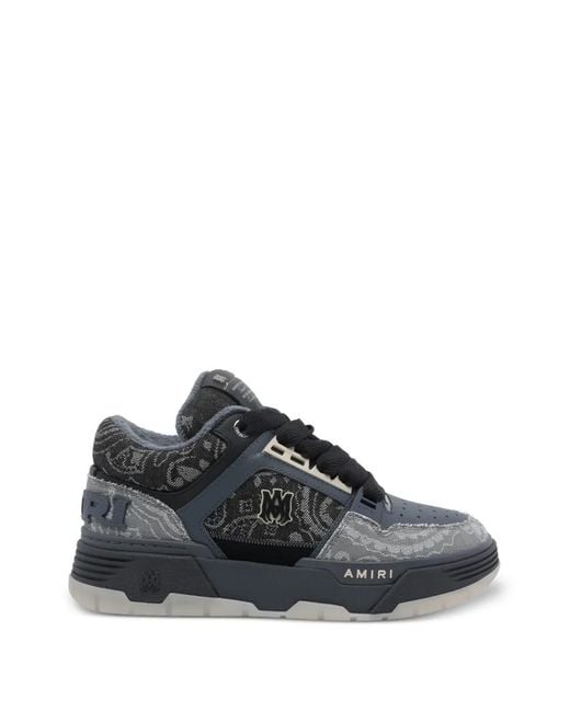 Amiri Black Ma-1 Bandana-Jacquard Sneakers for men