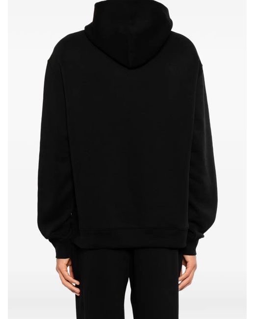 Melt Black Graphic-Print Pouch-Pocket Hoodie for men