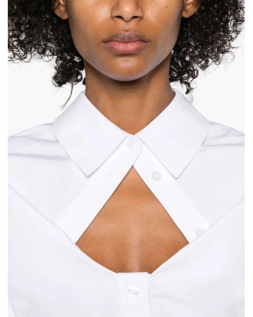 Alexander Wang Gedeconstrueerd Overhemd in het White