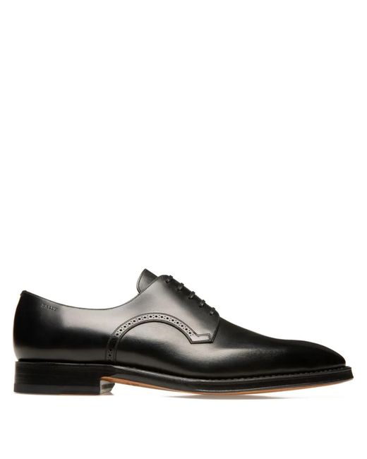 Bally Black Scamardo Brogue-Leather Derby Shoes for men