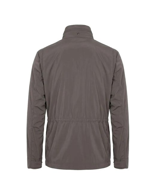Montecore Brown Drawstring-Waist Field Jacket for men