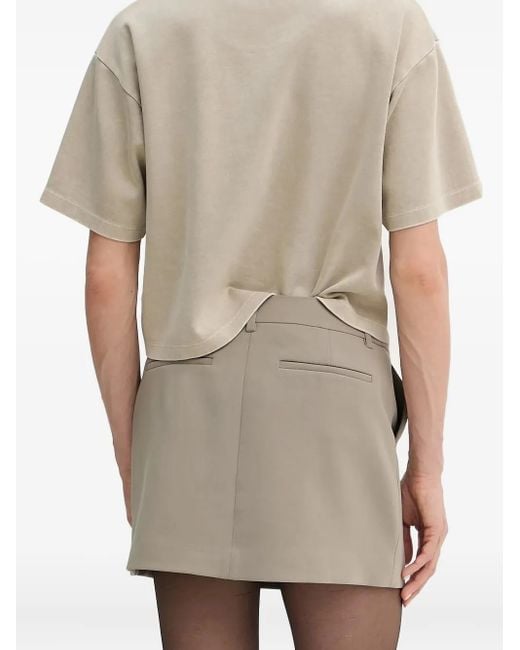 MICHAEL Michael Kors Natural Zip-Pocket Mini Skirt
