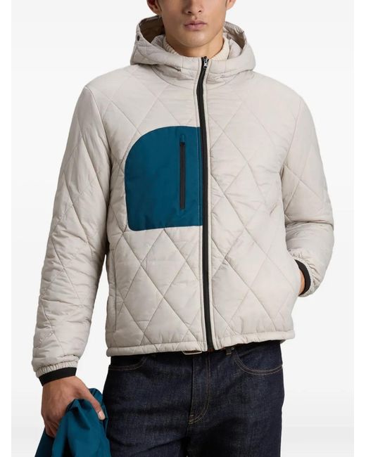 Woolrich White Diamond-Quilting Jacket for men