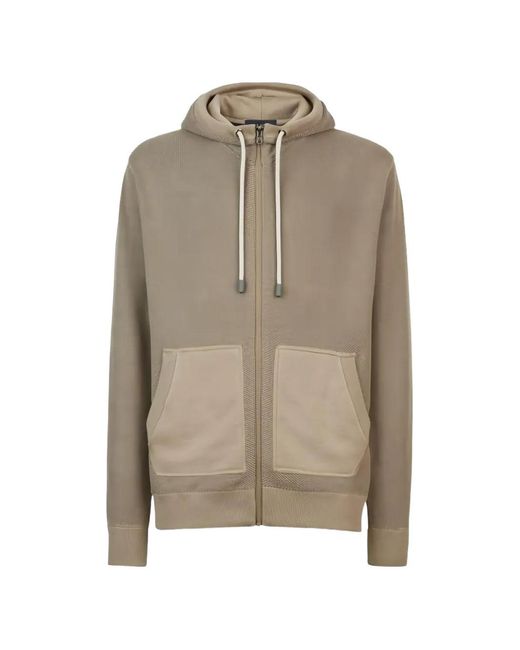 Sease Natural Honeycomb-Knit Zip-Up Hoodie for men