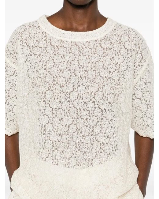 Ermanno Scervino Gewelfde Top in het White
