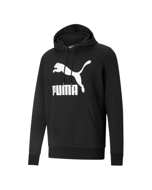 PUMA Black Logo Hoodie for men