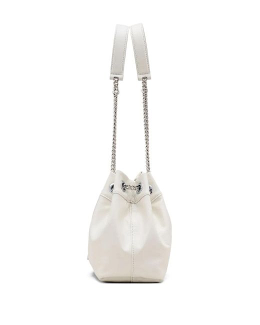 Marc Jacobs White The Leather Chain Sack Bag