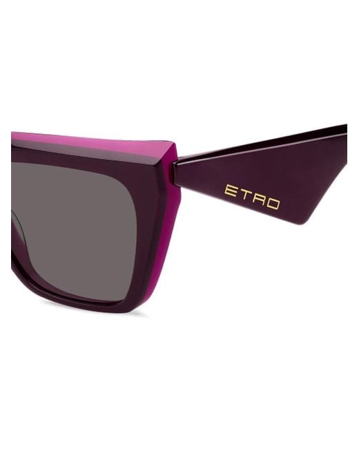 Etro Purple Tailoring Sunglasses