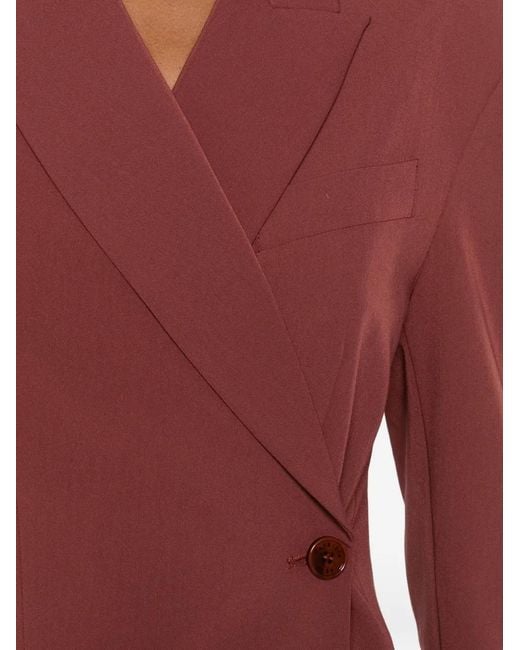 Patrizia Pepe Red Wrap Blazer