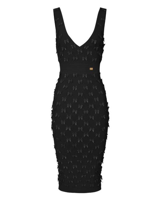 Elisabetta Franchi リボンディテール ドレス Black