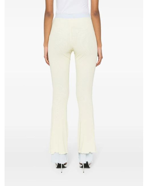 Gcds White Layered Flared Trousers