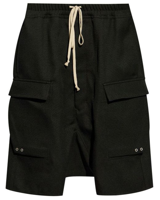 Rick Owens Black Pods Shorts for men