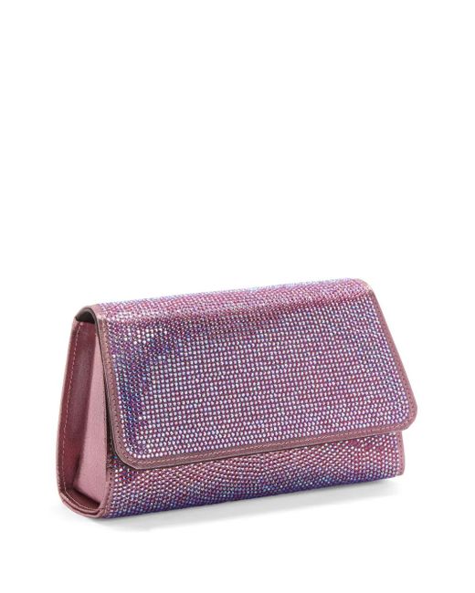 Giuseppe Zanotti Purple Mini Idha Rhinestone-Embellished Bag