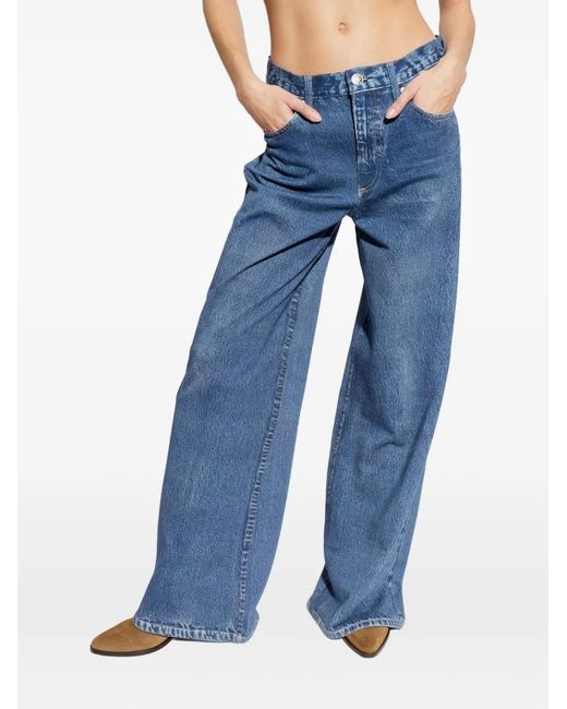 Rag & Bone Blue Button Jeans