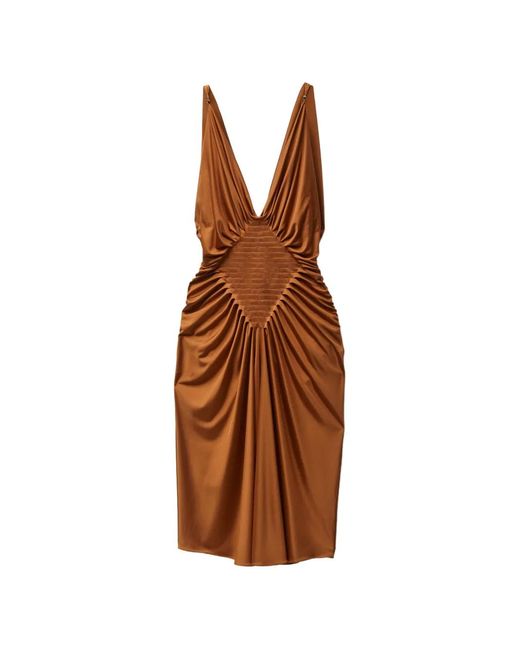 Party Dresses Versace de color Brown