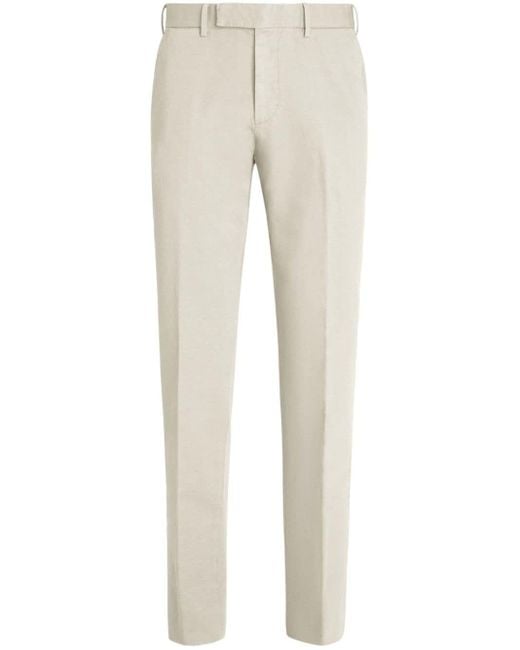 Zegna Natural Slim-fit Chino Trousers for men