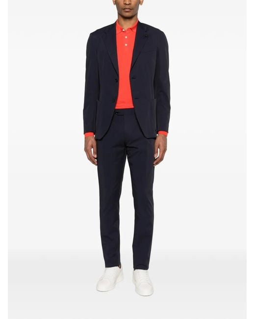 Lardini Blue Patch-Pocket Suit for men