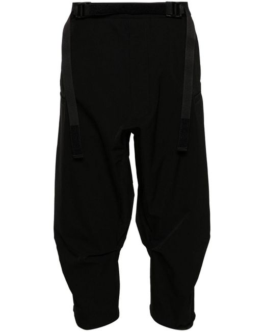 Acronym Black Low-rise Cropped Trousers for men