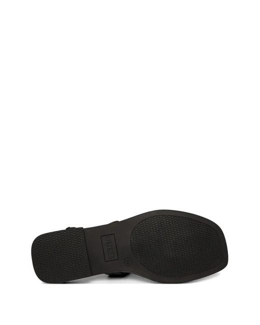 Guess White Ramiry T-Strap Sandals