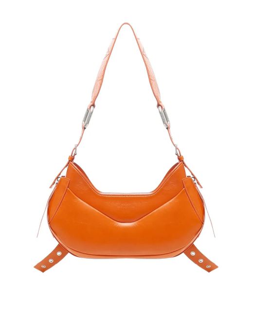 BIASIA Orange Buckle-Detail Shoulder Bag